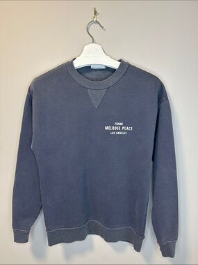 Frame Denim Melrose Place Los Angeles Crewneck Sweatshirt - Faded Navy